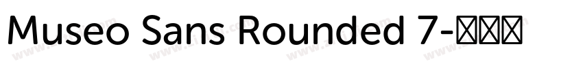 Museo Sans Rounded 7字体转换